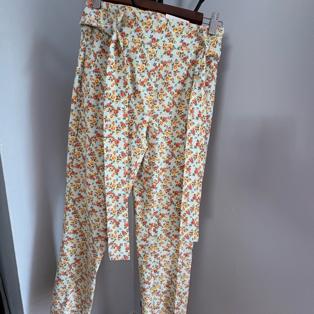 Jules & Leopold Floral Pants - Yellow and Orange
